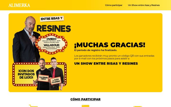 Screenshot von promocionesalimerka.es