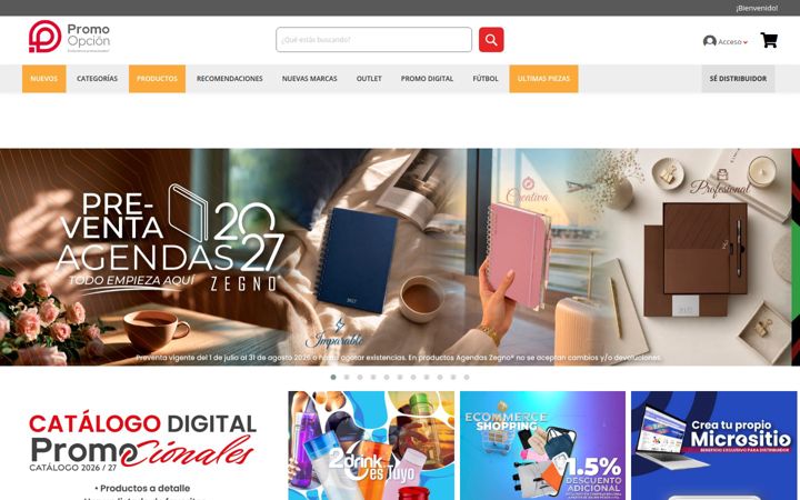 Screenshot of promoopcion.com