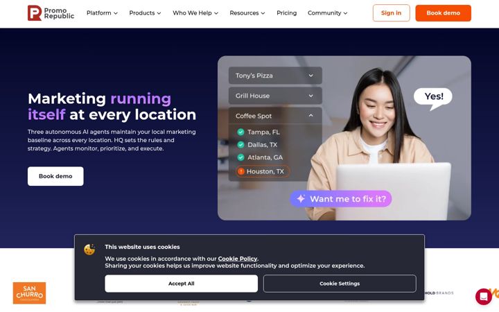 Screenshot of promorepublic.com
