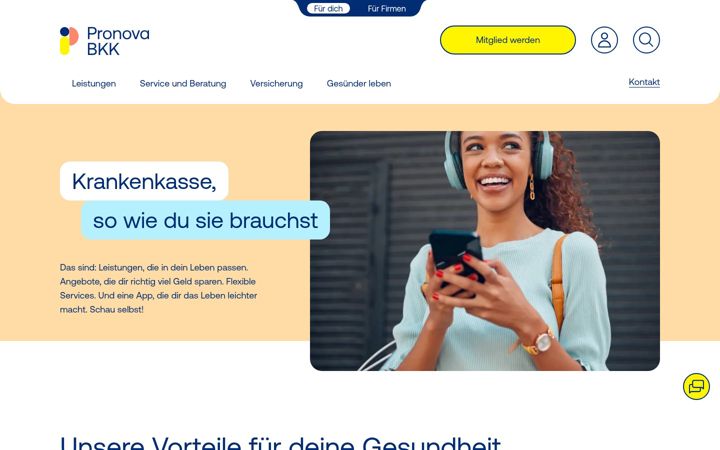 Screenshot of pronovabkk.de