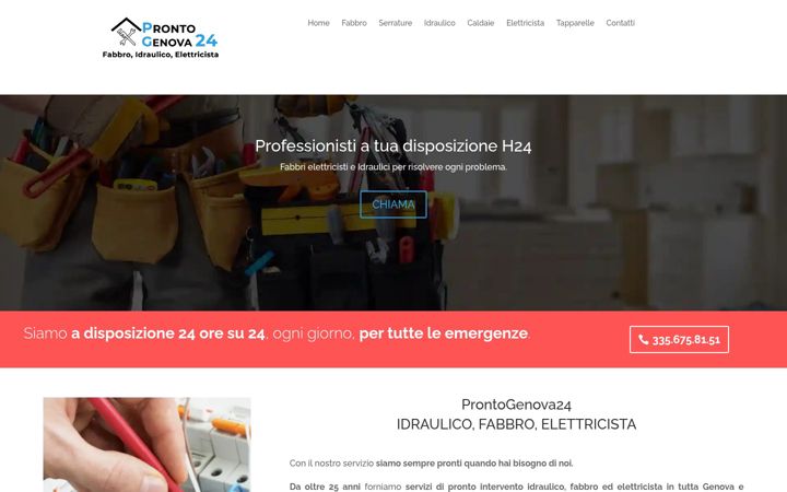 Snimka zaslona za prontogenova24.it