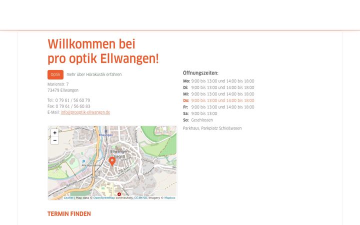 Skærmbillede af prooptik-ellwangen.de