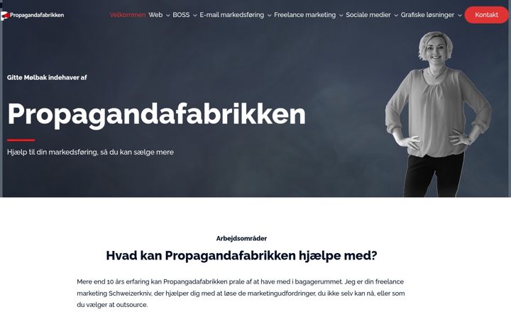 Screenshot of propagandafabrikken.dk