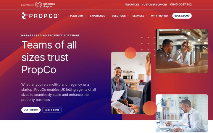Screenshot of propco.co.uk