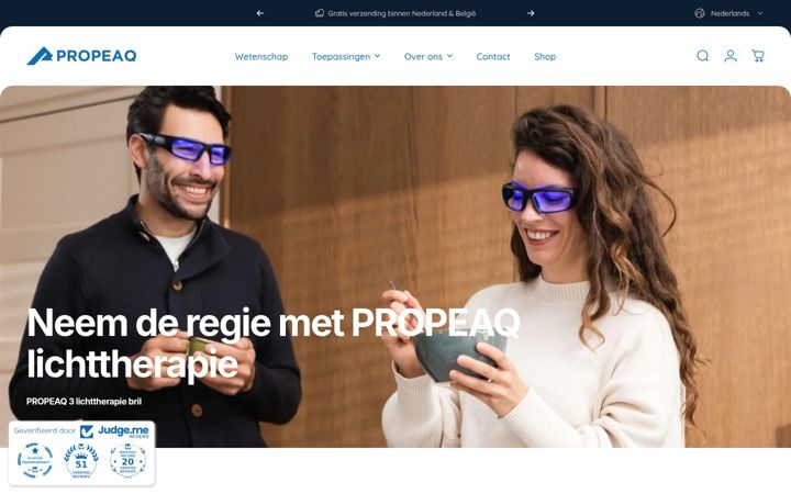 Posnetek zaslona propeaq.com