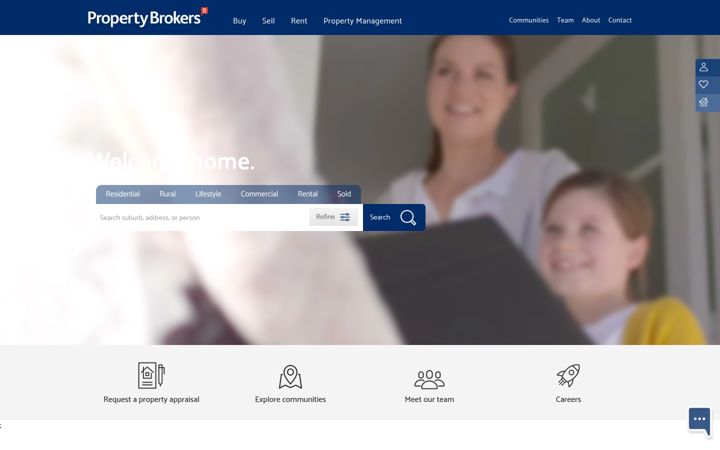Skärmbild av propertybrokers.co.nz