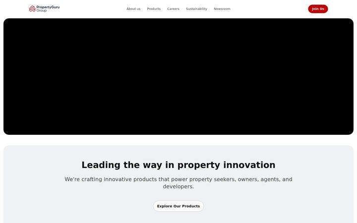 Screenshot of propertygurugroup.com