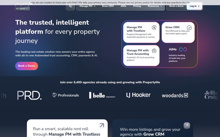 Screenshot of propertyme.com
