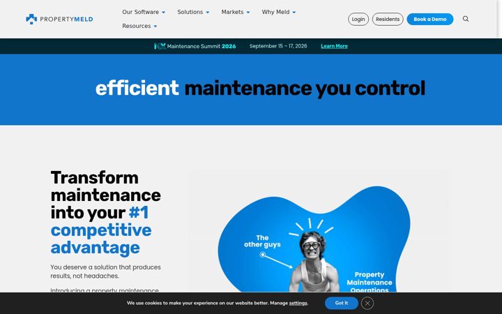 Screenshot of propertymeld.com