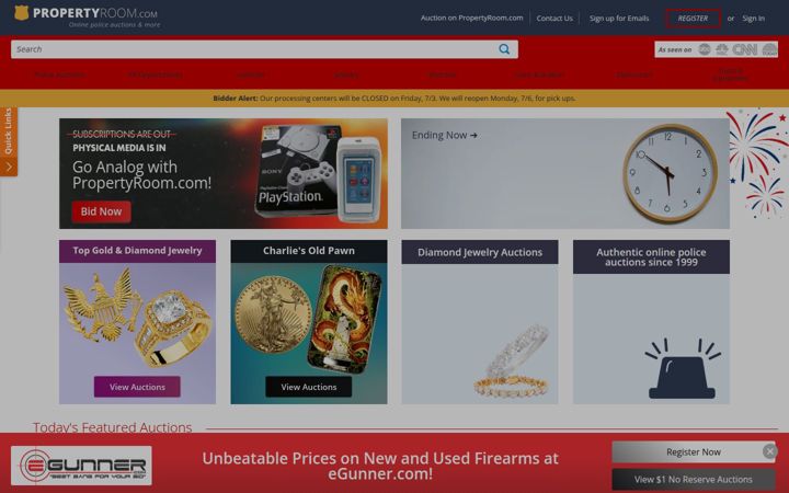 Screenshot von propertyroom.com