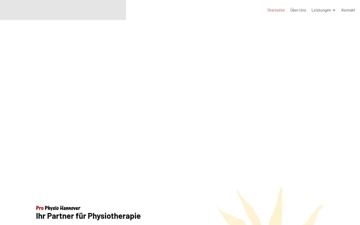 Screenshot of prophysio-hannover.de