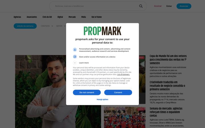 Screenshot of propmark.com.br
