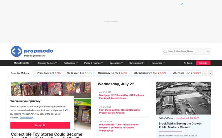 Screenshot of propmodo.com