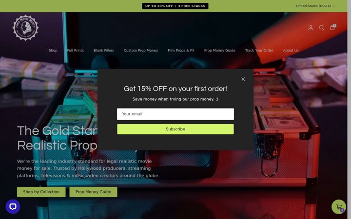 Screenshot of propmoviemoney.com