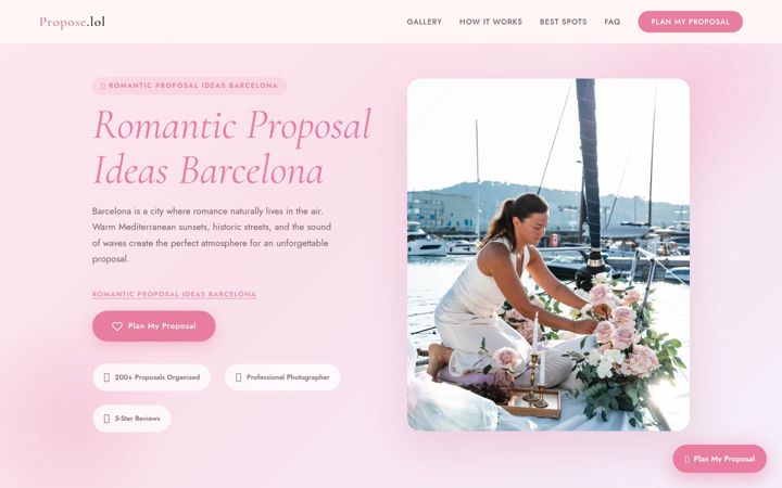 Screenshot of propose.lol