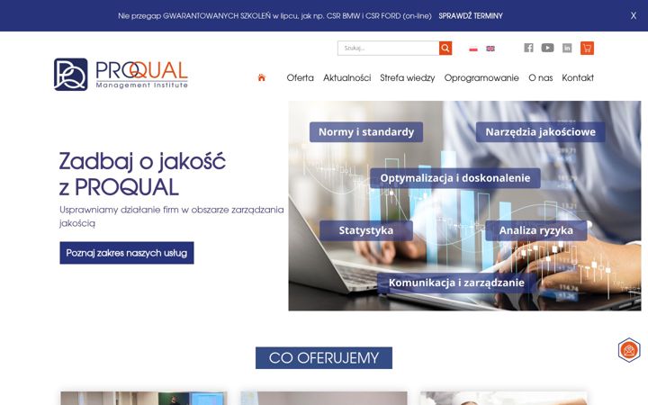 Posnetek zaslona proqual.pl