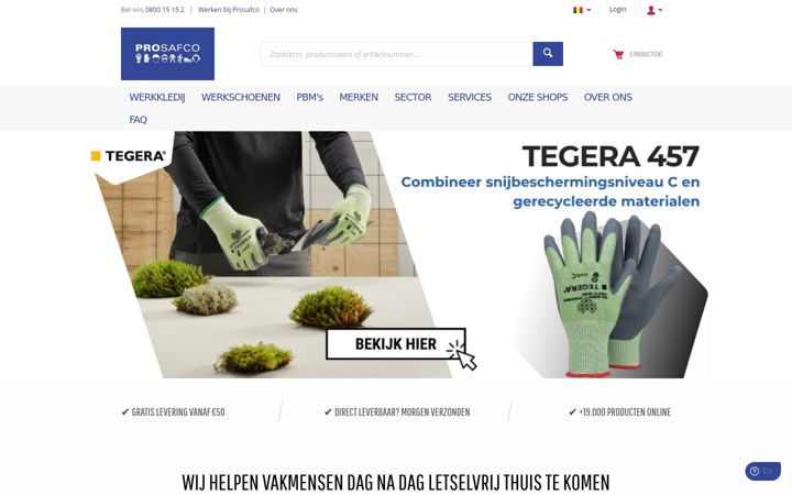 Screenshot of prosafco.be