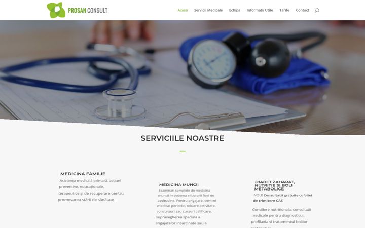 Screenshot von prosanconsult.ro