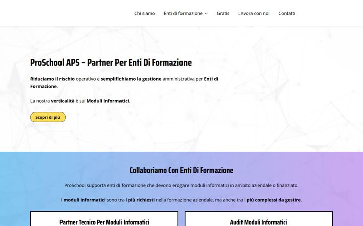 Ekraanipilt saidist proschool.it