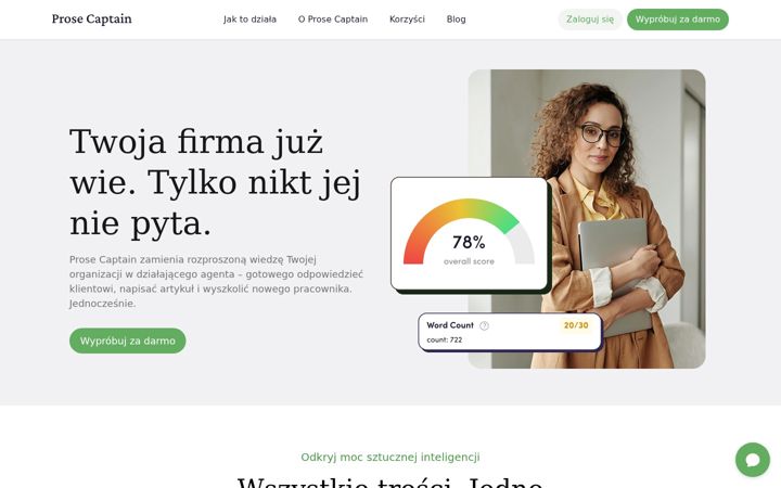 Posnetek zaslona prosecaptain.com