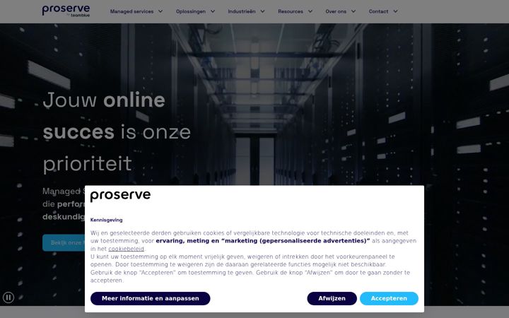 Screenshot of proserve.nl