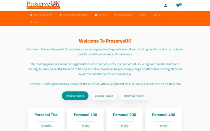 Screenshot von proserveuk.com