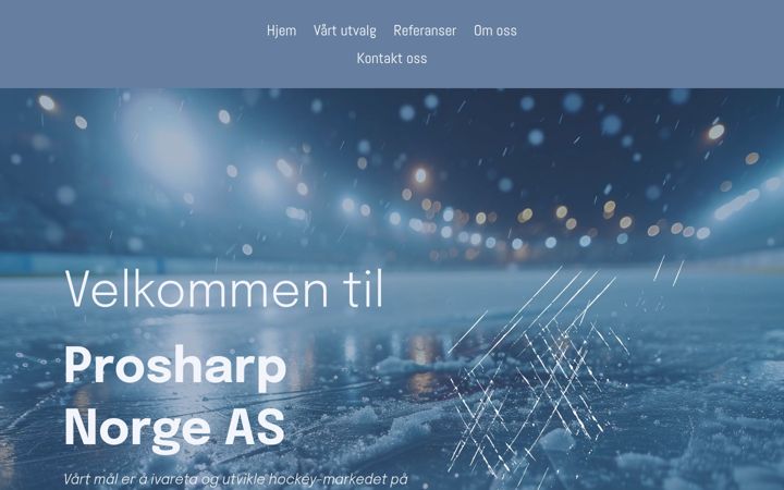 Screenshot of prosharpnorge.no