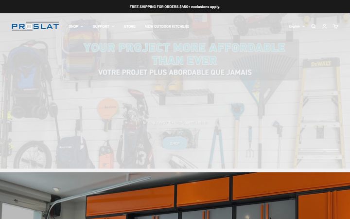 Screenshot of proslat.ca
