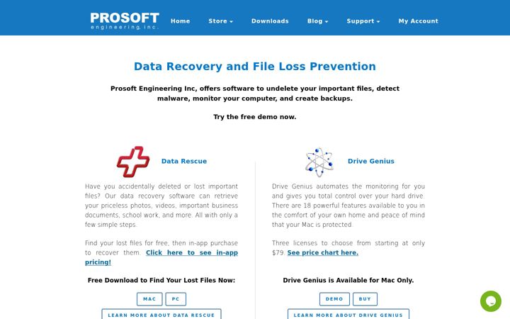 Screenshot of prosofteng.com