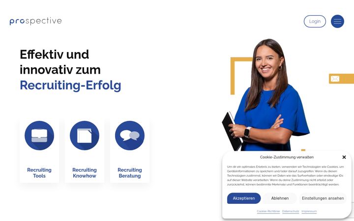 Screenshot of prospective.ch