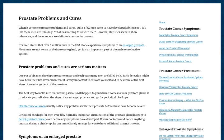prostateproblemsandcures.com