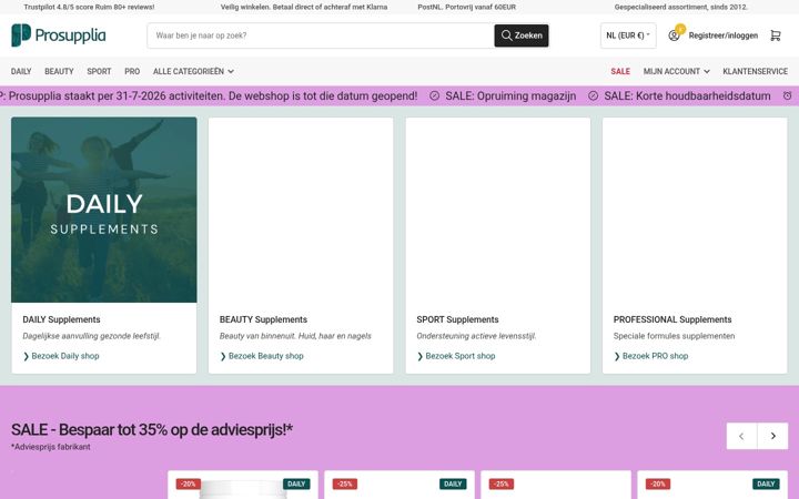 Snímek obrazovky prosupplia.com