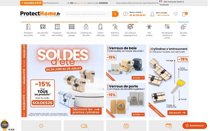 Screenshot of protecthome.fr