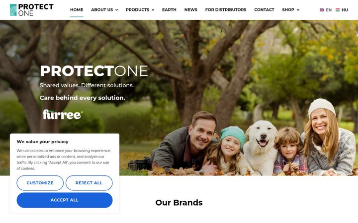 Zrzut ekranu protectone.com