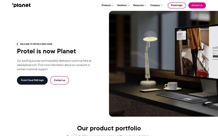 Screenshot of protel.net