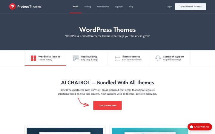 Screenshot of proteusthemes.com