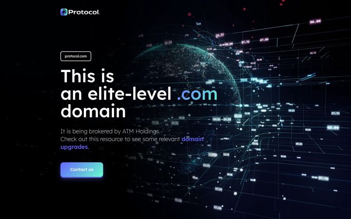 Skjámynd af protocol.com