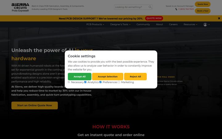 Screenshot of protoexpress.com