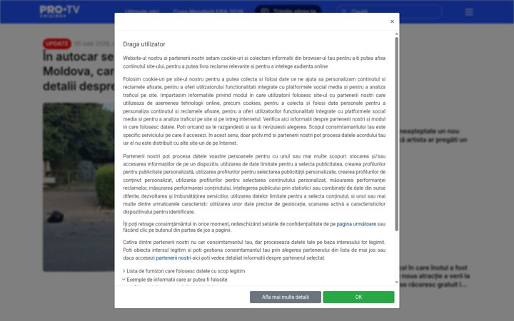 Screenshot of protv.md