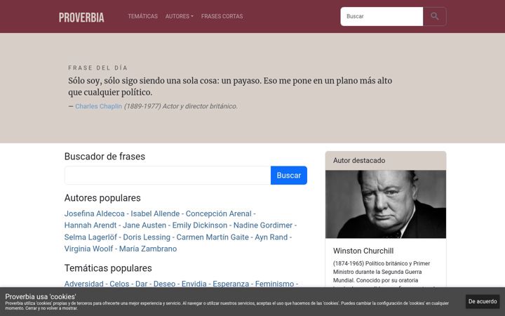 Screenshot of proverbia.net