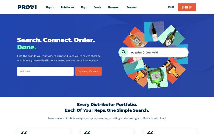 Screenshot of provi.com