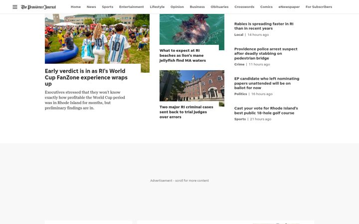 Screenshot von providencejournal.com