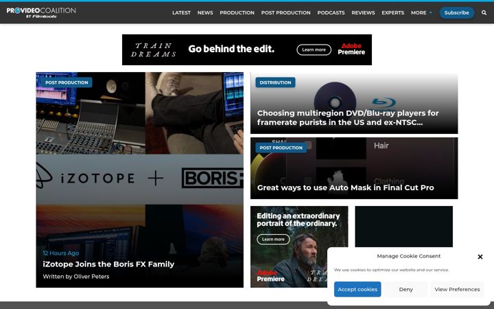 Screenshot of provideocoalition.com