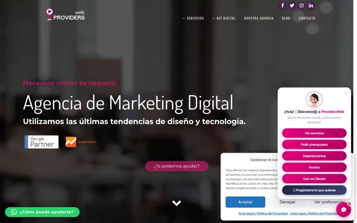 Screenshot of providersweb.es