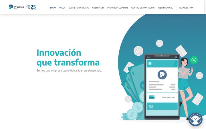 Screenshot of provincianet.com.ar