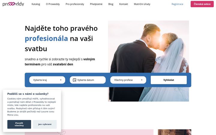 Screenshot of proweddy.cz