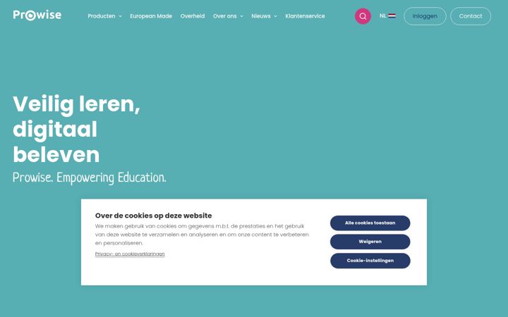 Ekrānuzņēmums no prowise.com