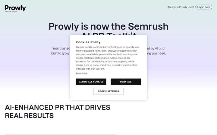Ekrānuzņēmums no prowly.com
