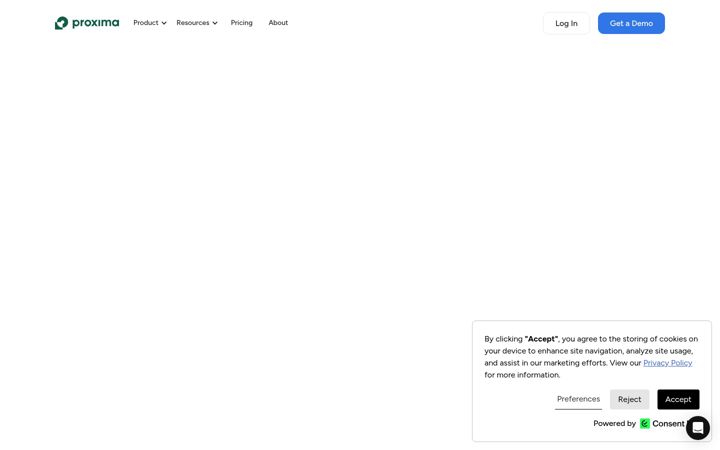 Screenshot of proxima.ai