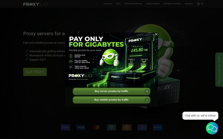 Screenshot of proxys.io